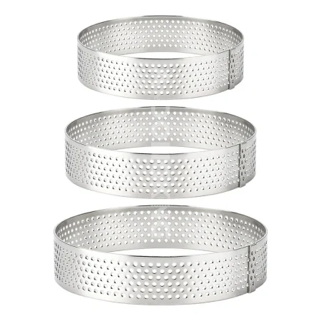 Imperus 30 cm Round Perforated Cake Ring – Stainless Steel Baking Mold for Cakes, Tarts & Cheesecakes - Image 2