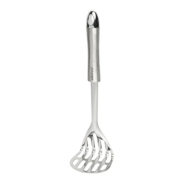 Imperus Slotted Potato Masher Stainless Steel – 10x24 cm, Ergonomic Handle, Rust-Resistant, Heat-Safe for Vegetables & Fruits
