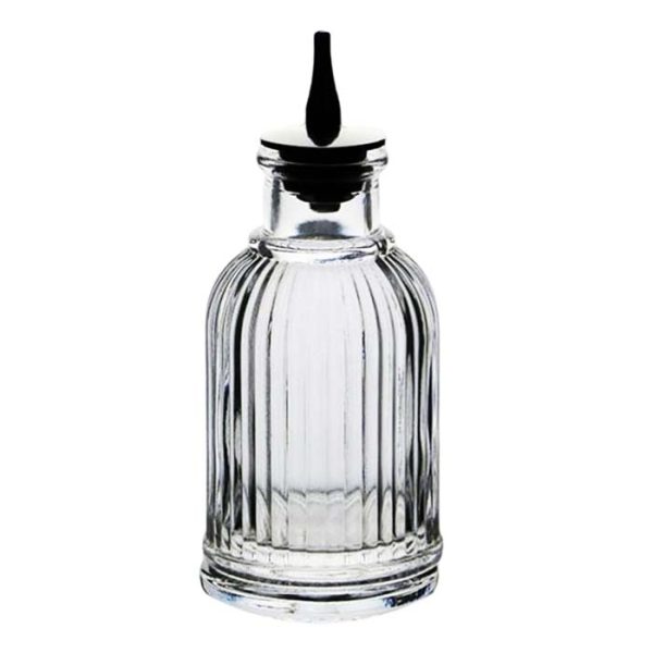 Bar Infusion Birdcage Bitters Bottle -  90ml Elegant Vintage Glass Bottle with Pourer Spout for Cocktails, Spirits, Bitters, and Essential Oils – Ideal for Bartenders, Home Bars & Mixology