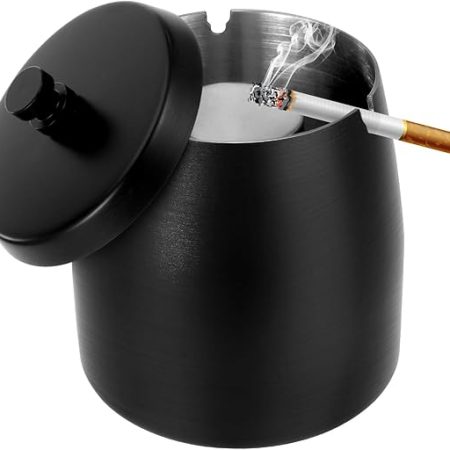 Bar Infusion Windproof Smokeless Stainless Steel Ash Tray  Covered - Image 3