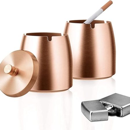 Bar Infusion Windproof Smokeless Stainless Steel Ash Tray  Covered - Image 6