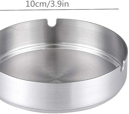 Bar Infusion Medium Open Ashtray Stainless Steel, (4"/10cm) - Image 3