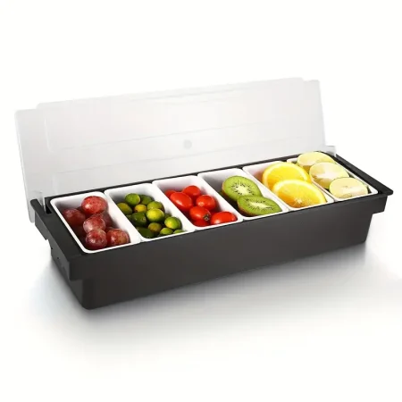 Bar Infusion Six Compartments ABS Bar Condiment