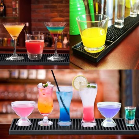 Bar Infusion 60*8*1cm Black PVC Silicone  Rectangle Bar Mat - Image 4