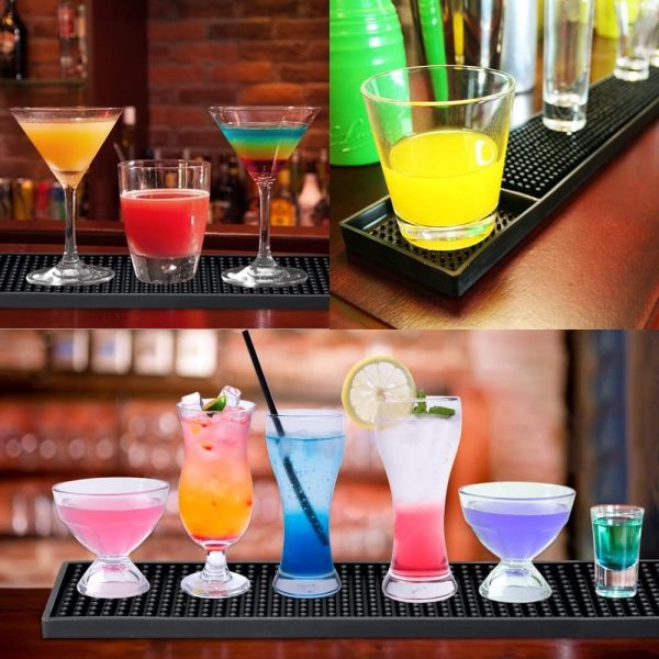 Bar Infusion 60*8*1cm Black PVC Silicone  Rectangle Bar Mat - Image 4