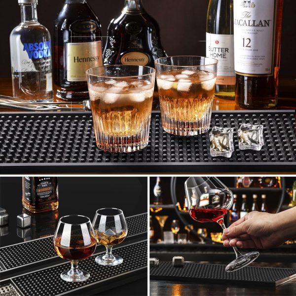 Bar Infusion 60*8*1cm Black PVC Silicone  Rectangle Bar Mat - Image 5