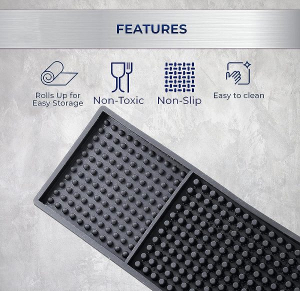 Bar Infusion 60*8*1cm Black PVC Silicone  Rectangle Bar Mat - Image 6