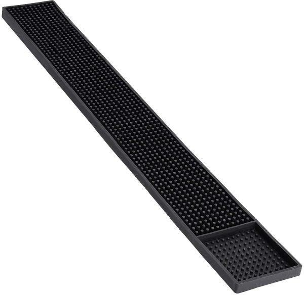 Bar Infusion 60*8*1cm Black PVC Silicone  Rectangle Bar Mat