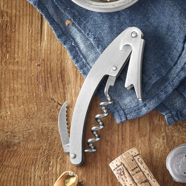Bar Infusion Stainless Steel Duo-Lever Customizable Waiter's Corkscrew - Image 2