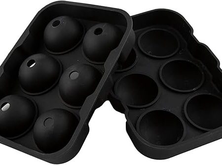 Bar Infusion 6 Hole Black Round Silicone Ice Mould - Image 5