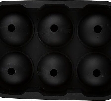Bar Infusion 6 Hole Black Round Silicone Ice Mould - Image 6
