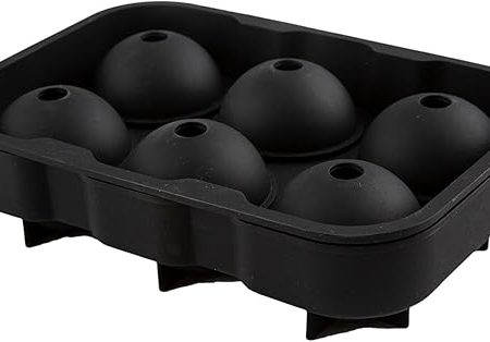Bar Infusion 6 Hole Black Round Silicone Ice Mould - Image 7
