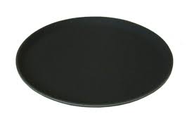 Bar Infusion 68×56cm Black Oval Non Slip Tray