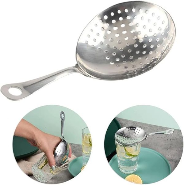 Bar Infusion Stainless Steel Deluxe Julep Cocktail Strainer - Image 11