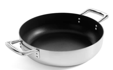 Frenchef SS Non-stick Frying Pan with Sandwich Bottom with  Handle - Image 2