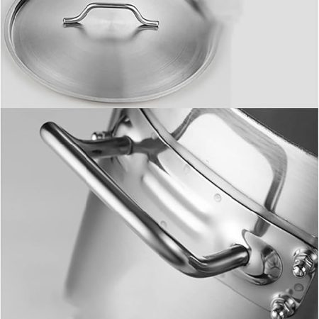 Frenchef Stock Pot w/Lid Stainless Steel - Image 4