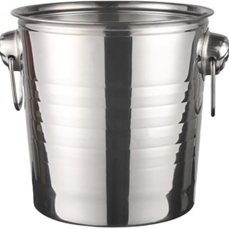 Bar Infusion 'Bistro de Paris, Stainless Steel Champagne Bucket with Ring Handles, (D21cm*H20.5cm, 4Q/5l) - Image 2