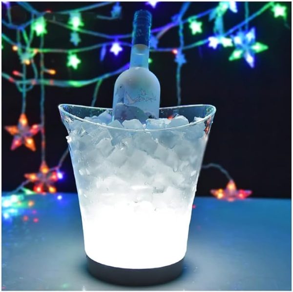 Bar Infusion 5L Charging Model  PS Round  LED Growing Ice Bucket  With Handle - Image 6