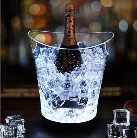Bar Infusion 5L Charging Model  PS Round  LED Growing Ice Bucket  With Handle - Image 7