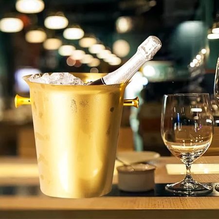 Bar Infusion 5L Premium Stainless Steel Wine Bucket with Knobs - Image 3