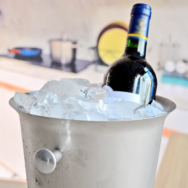 Bar Infusion 5L Premium Stainless Steel Wine Bucket with Knobs - Image 7