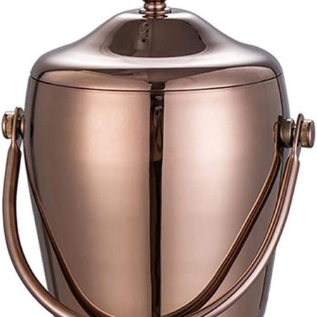 Bar Infusion 1L Stainless Steel Drum  Ice Bucket Double Ear With Lid And Handle - Image 2