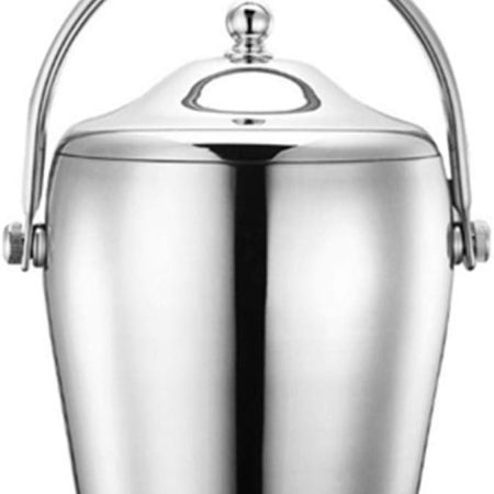 Bar Infusion 1L Stainless Steel Drum  Ice Bucket Double Ear With Lid And Handle - Image 6