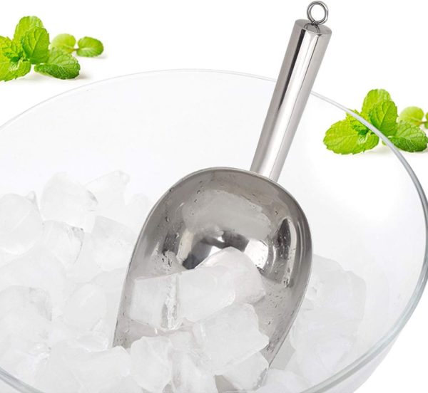 Bar Infusion Stainless Steel Round Ice Scoop - Image 7