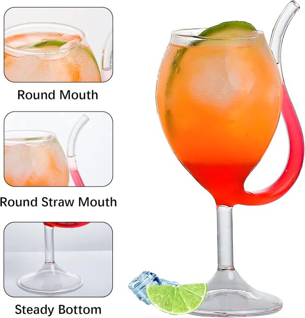 Bar Infusion 300ml kangaroo Wine Cocktail Glass With Flat Bottom - Image 5