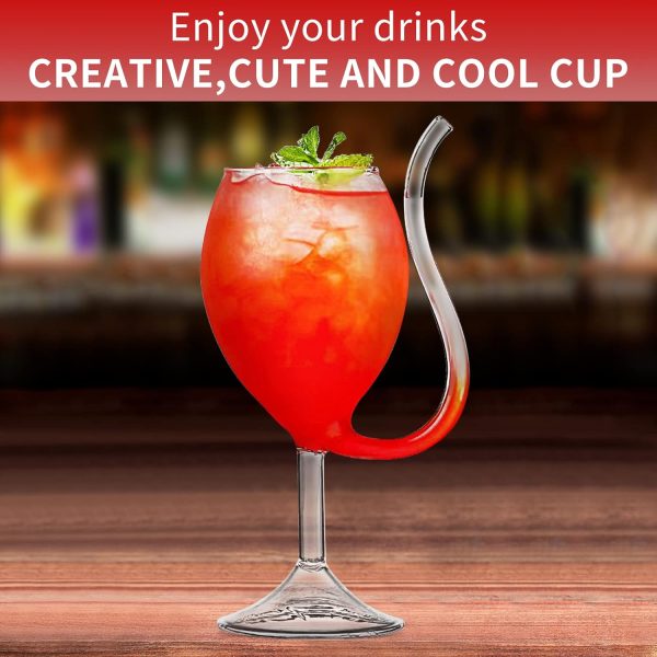Bar Infusion 300ml kangaroo Wine Cocktail Glass With Flat Bottom - Image 6