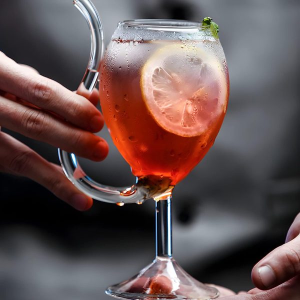 Bar Infusion 300ml kangaroo Wine Cocktail Glass With Flat Bottom - Image 7