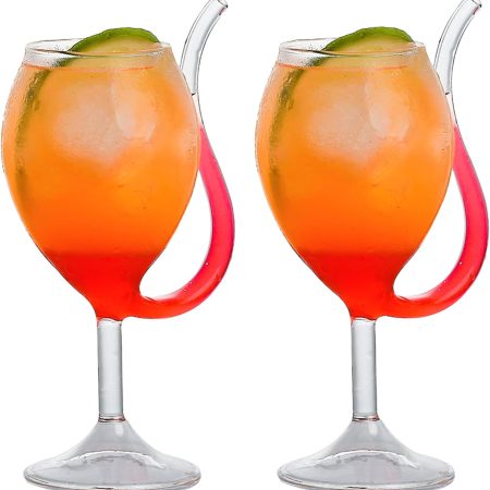 Bar Infusion 300ml kangaroo Wine Cocktail Glass With Flat Bottom - Image 3