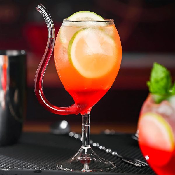 Bar Infusion 300ml kangaroo Wine Cocktail Glass With Flat Bottom - Image 2