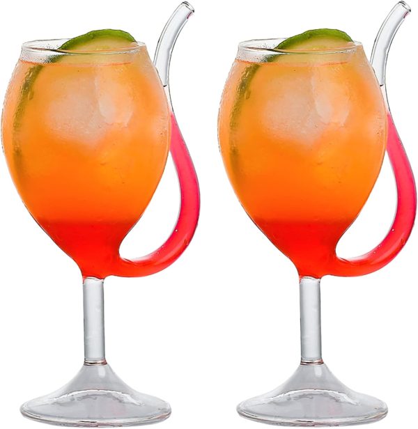 Bar Infusion 300ml kangaroo Wine Cocktail Glass With Flat Bottom - Image 3