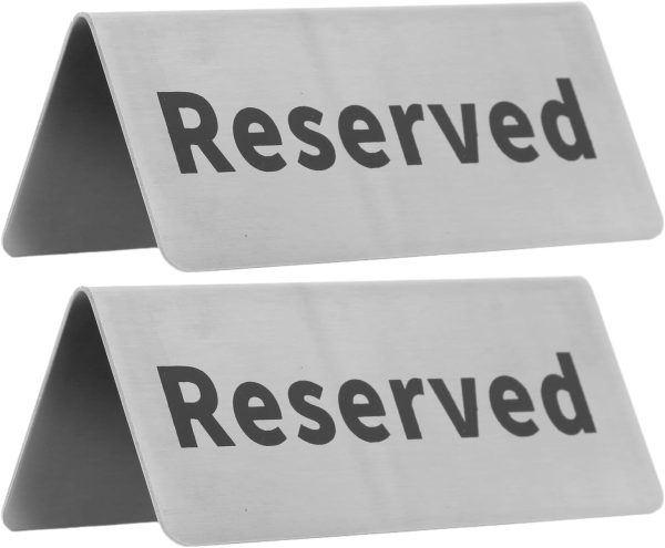 Bar Infusion Stainless Steel Thick Reserved Words Table  Display - Image 4